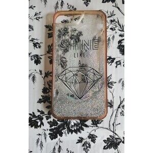 iPhone 8 plus liquid glitter phone case